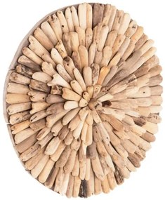ΔΙΑΚΟΣΜΗΤΙΚΟ ΤΟΙΧΟΥ ΣΤΡΟΓΓΥΛΟ CHIIKI HM4297 DRIFTWOOD ΣΕ ΦΥΣΙΚΟ Φ40 εκ.