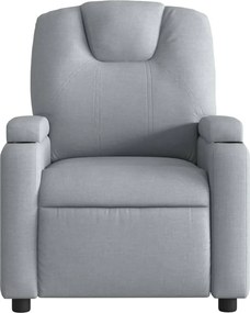 vidaXL Πολυθρόνα Ανακλινόμενη Ανοιχτό Γκρι Υφασμάτινη