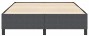 vidaXL Σκελετός Κρεβατιού Σκούρο γκρι 140 x 190 cm Βελούδο