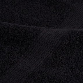 vidaXL Πετσέτες Premium Σετ 12 Τεμ. SOLUND Μαύρο 600 γρ/μ²