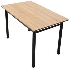 Τραπέζι DINNER σε δρυς-μαύρο χρώμα 110x70x77