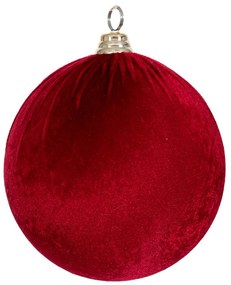 Χριστουγεννιάτικη Μπάλα Βελούδινη Μπορντώ 20εκ. iliadis 90608