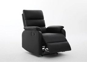 Πολυθρόνα Ανακλινόμενη ArteLibre TALITHA Μαύρο PU 79x97x101cm