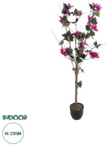 Artificial Garden BOUGAUVILLEA 20674 Τεχνητό Διακοσμητικό Φυτό με Ανθη Μπουκανβίλιας Φουξ Υ120cm Globostar 20674 Φούξια