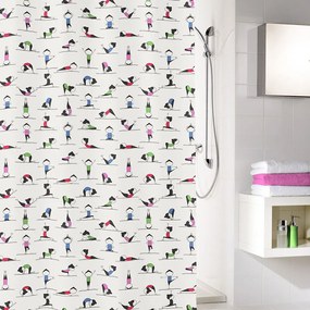 Κουρτίνα Μπάνιου Yogi 5923 Multicolor Kleine Wolke 180Πx200Υ 180x200cm Πολυέστερ