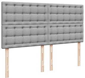 ΚΡΕΒΑΤΙ BOXSPRING ΜΕ ΣΤΡΩΜΑ ΑΝΟΙΧΤΟ ΓΚΡΙ 180X200 ΕΚ. ΥΦΑΣΜΑΤΙΝΟ 3294061