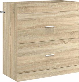 vidaXL Σετ Επίπλων Μπάνιου Sonoma Δρυς 81 x 40 x 84,5 εκ