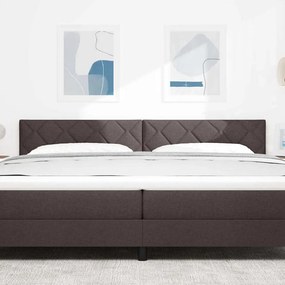 vidaXL LED κεφαλάρι Καφέ 200 cm ύφασμα