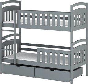 SEBUŚ 90x190 grey bunk bed Lano Furniture
