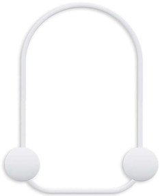 Κρεμάστρα Τοίχου 2 Θέσεων Frog 494PYT1157 25x7x33cm White Wallity Μέταλλο