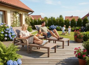 Ξαπλώστρα Concavo-Καφε ανοιχτό