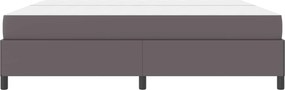 vidaXL Σκελετός Κρεβατιού με στρώμα Γκρι 200 x 200 cm ύφασμα
