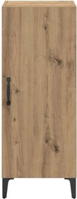 vidaXL Πλαϊνό γραφείο Artisan Oak 34,5 x 34 x 90 εκ.