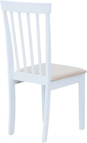 Καρέκλα Houston pakoworld σε λευκή απόχρωση 40x49x94εκ