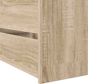 vidaXL Σκελετός Κρεβατιού με συρτάρι Sonoma Δρυς Επεξεργασμένο Ξύλο