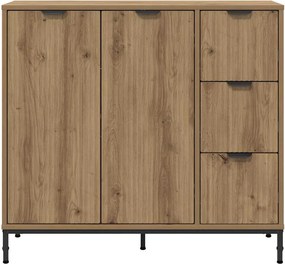 vidaXL Πλαϊνό γραφείο Artisan Oak 89,5 x 33 x 82 εκ.