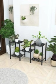 Stewehome Μεταλλική διακοσμητική ραφιέρα για γλάστρες με 6 ράφια