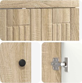vidaXL Ντουλάπι κάτω από τον νιπτήρα Sonoma Δρυς 56 x 37,5 x 81 εκ