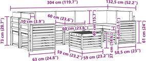 vidaXL Σειρά Καναπέ Εξωτερικού 8 τμχ. Λευκό και Κρεμ Πολυεστέρας