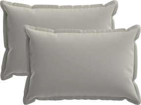vidaXL Κάλυμμα Μαξιλαριού 2 τμχ. HOUTEN Γκρι 40 x 60 cm Πολυεστέρας