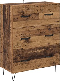 vidaXL Highboard με συρτάρι 2 pcs Παλιό ξύλο Επεξεργασμένο ξύλο