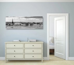 Άποψη εικόνας της Βενετίας σε ασπρόμαυρο - 150x50