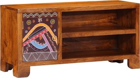 vidaXL Ντουλάπι τηλεόρασης πολύχρωμο 90x30x45 μασίφ ξύλο ακακίας