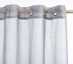 Κουρτίνα Με Τρουκς Lilla Grey 140x265 - Nef-Nef Homeware