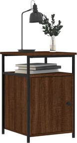 vidaXL Κομοδίνα 2 τεμ. Καφέ Δρυ 40x42x60 εκ. από Επεξεργ. Ξύλο