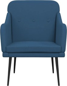 vidaXL Πολυθρόνα Μπλε 63 x 76 x 80 εκ. Υφασμάτινη