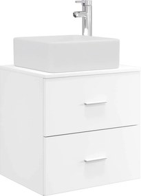 vidaXL Σετ Ντουλαπιών Μπάνιου 3 τμχ. Λευκό 53 x 34,5 x 63 εκ