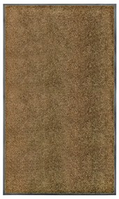 vidaXL Πατάκι Εισόδου Πλενόμενο Καφέ 90 x 150 εκ.