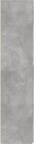 vidaXL Ντουλάπι Γκρι Σκυροδέματος 70x42,5x185 εκ. Επεξεργασμένο Ξύλο