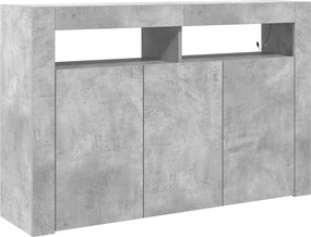vidaXL Πλαϊνό γραφείο Σκυρόδεμα Γκρι 116 x 30 x 75 εκ.