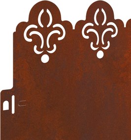 vidaXL Περιγράμματα γκαζόν 20 pcs 103 x 0,05 x 22 εκ Σκ rusty