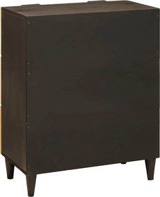 vidaXL Σετ Μπουφέδων 2 pcs Μαύρο και Ορείχαλκος 120 x 33 x 75 εκ