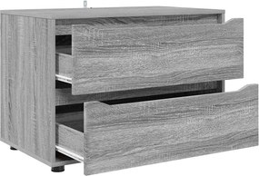 vidaXL Ντουλάπι αποθήκευσης Γκρίζο Σονομα 80 x 48 x 57 εκ