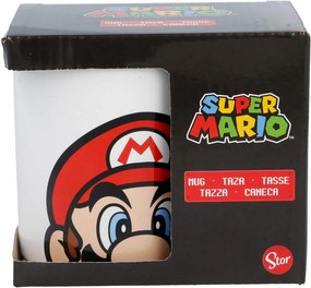 Κεραμικη Κουπα Super Mario Λευκό 325 ml Παιδικά Κεραμικά