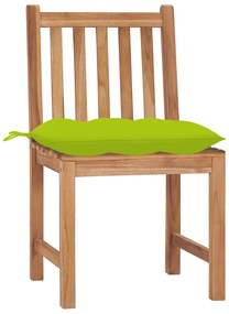 vidaXL Καρέκλες Κήπου 8 τεμάχια από Μασίφ Ξύλο Teak με Μαξιλάρια