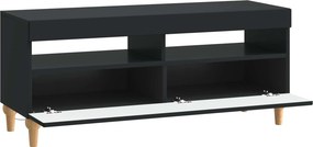 vidaXL Ντουλάπα LED Τηλεόρασης Μαύρο Επεξεργασμένο Ξύλο
