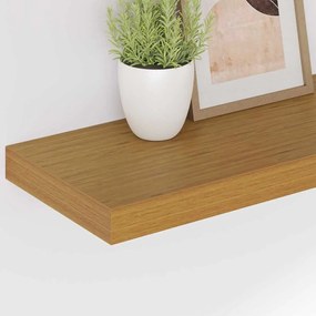 vidaXL Ράφι Τοίχου 2 pcs Μπεζ 60 x 23,5 x 4 εκ Επεξεργασμένο ξύλο