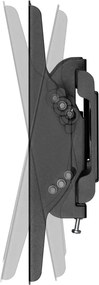POWERTECH επιτοίχια βάση τηλεόρασης PT-1126, 23-43", έως 45kg, ρυθμιζόμενη κλίση