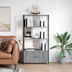 vidaXL Ράφι Βιβλίων Γκρι sonoma 80 x 30 x 155.5 εκ Επεξεργασμένο ξύλο
