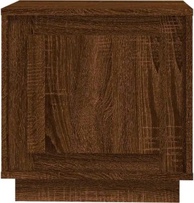 vidaXL Κομοδίνα 2 Τεμ. Καφέ Δρυς 44 x 35 x 45 εκ. Επεξεργασμένο Ξύλο