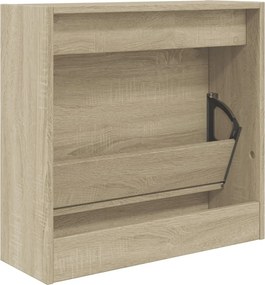vidaXL Παπουτσοθήκη Sonoma Δρυς 60x21x57 εκ. από Επεξεργασμένο Ξύλο
