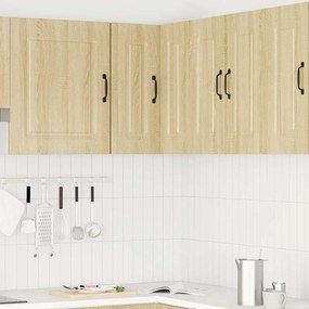 Γωνιακό ντουλάπι κουζίνας "Kalmar" Sonoma Oak Engineered Wood - Καφέ