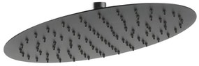 Ferro DSN07BL Slim Κεφαλή Εντοιχισμού Μαύρη Ματ ø30cm
