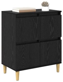 vidaXL Πλαϊνό γραφείο Μαύρη Οξυά 60 x 35 x 70 cm Επεξεργασμένο ξύλο