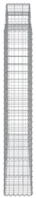 vidaXL Συρματοκιβώτια Τοξωτά 10 τεμ. 200x50x180/200 εκ. Γαλβαν. Ατσάλι