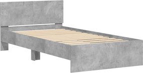 vidaXL Πλαίσιο Κρεβατιού με Κεφαλάρι και LED 100 x 200 εκ.